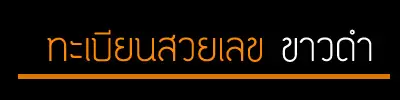 ขายทะเบียนหมวดป้ายขาว-ดำ