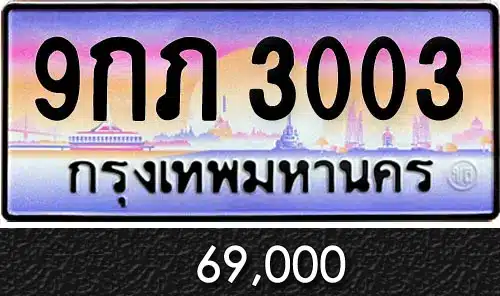 รวมทะเบียนรถสวย ราคาพิเศษ ครบจบที่เดียว 174 ทะเบียน 9กภ 3003