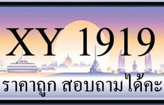 ขายทะเบียนรถ 1919 ราคาถูก