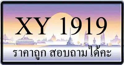 ขายทะเบียนรถ 1919 ราคาถูก