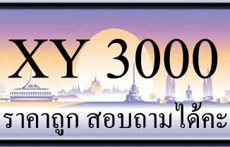 ขายทะเบียนรถ 3000 ราคาถูก