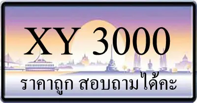 ขายทะเบียนรถ 3000 ราคาถูก