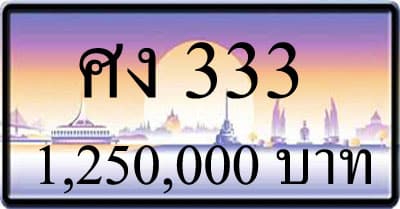 ขายทะเบียน ศง 333