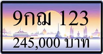 ขายาทะเบียน 9กฌ 123