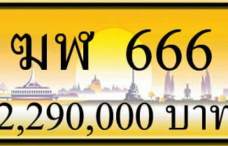 ขายทะเบียนรถ ฆฬ 666