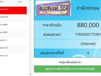 ประมูลหมายเลขทะเบียนที่มีลักษณะพิเศษ หมวดแรกที่ประมูล