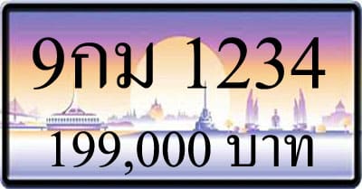 ขายทะเบียน 9กม 1234