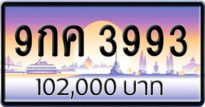 ขายทะเบียน 9กค 3993
