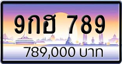 ขายทะเบียน 9กฮ 789