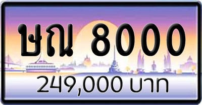 ขายทะเบียน ษณ 8000