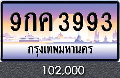 ทะเบียน 9กค 3993