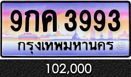 ทะเบียน 9กค 3993