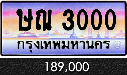 ทะเบียน ษณ 3000