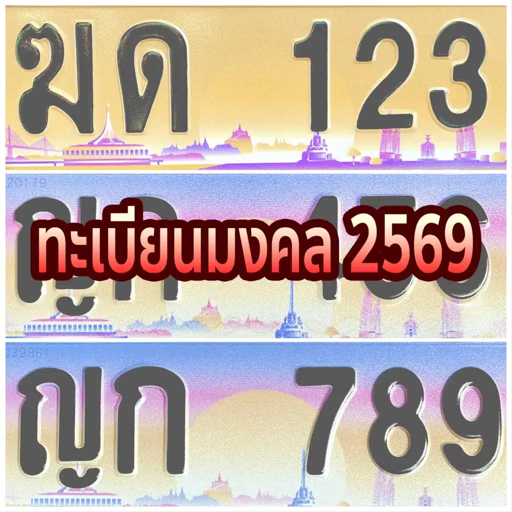 เปิดตำรา! ทะเบียนรถมงคล 2569 เสริมดวงเด่นทุกด้าน การงานพุ่ง การเงินปัง! 1 ทะเบียนมงคล 2569